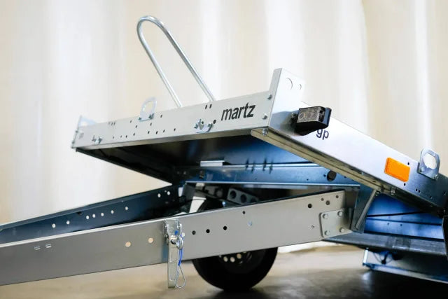 Remorque pliable pour 1 moto capacité de 750 kg
