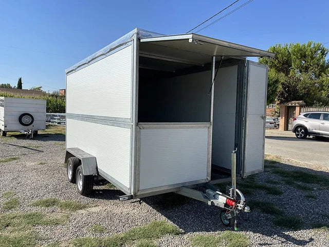 Remorque pour vente ambulante 400 x 200 x 200