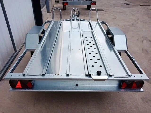 Remorque pour moto à 3 voies