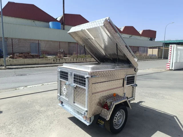 Remorque pour chien en aluminium