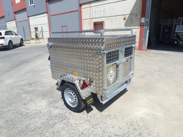 Remorque pour chien en aluminium