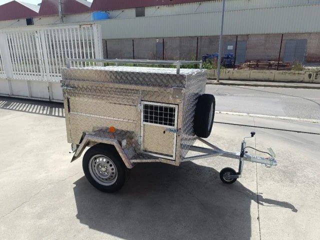 Remorque pour chien en aluminium