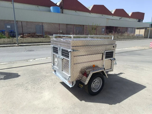 Remorque pour chien en aluminium